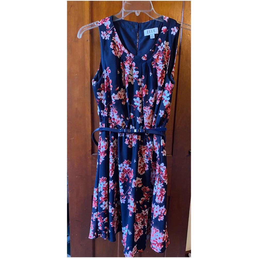 Elle Belted Blossom Dress